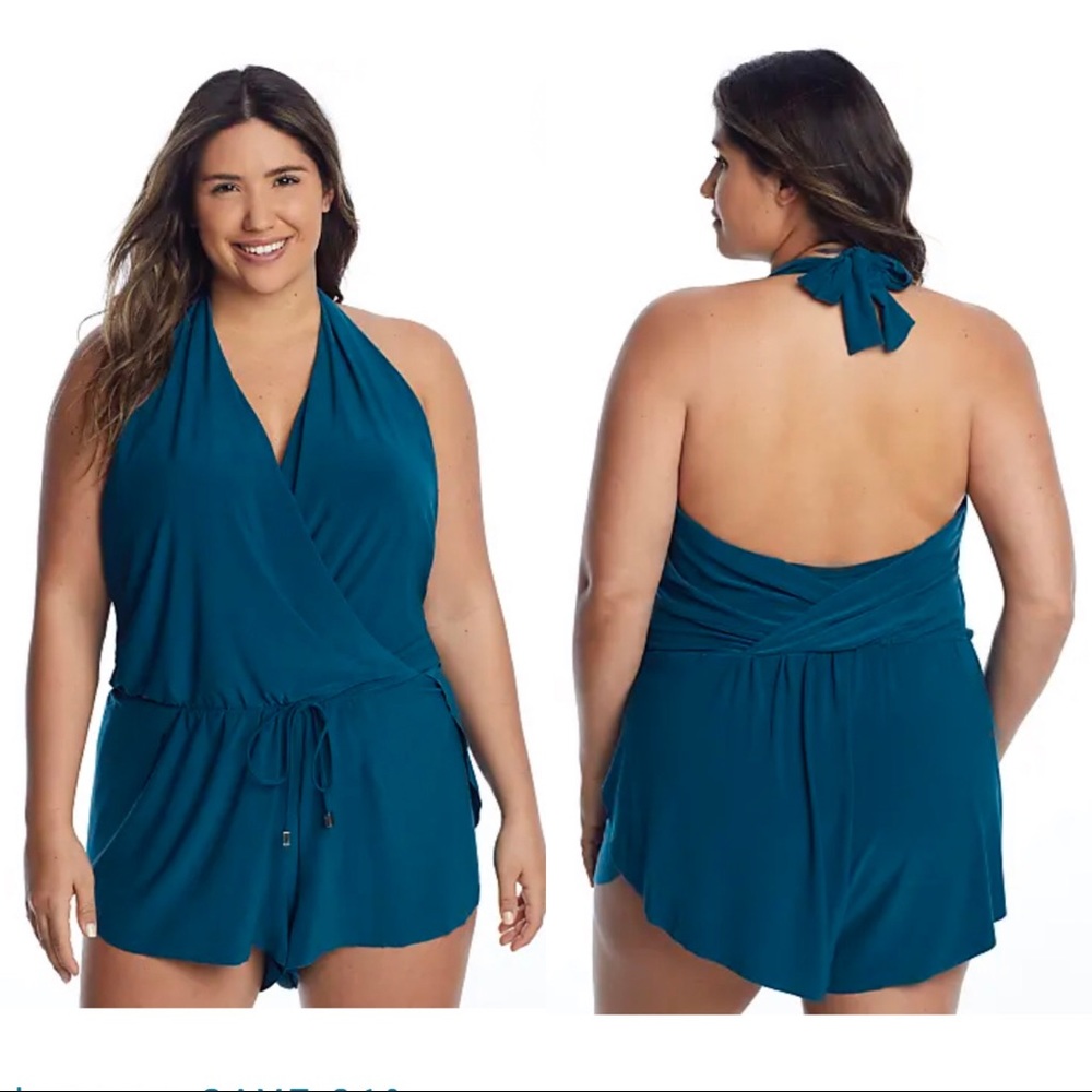 MAGICSUIT BIANCA ONE-
PIECE ROMPER from Bare Necessities in plus size 16